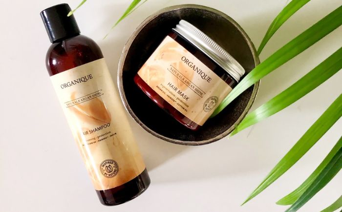 Zestaw szampon + maska Naturals Argan Shine